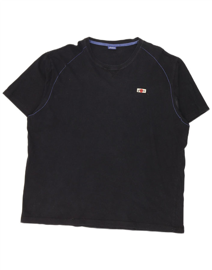 Asics Bărbați Tricou Top 3XL Bumbac Negru