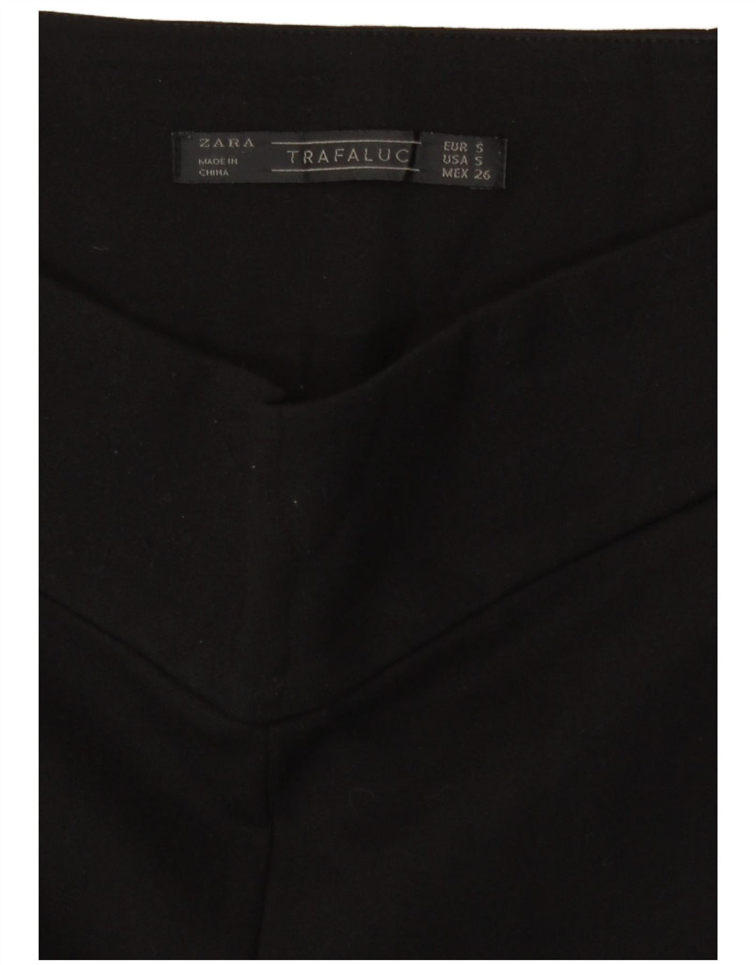 Pantaloni caldi pentru femei cu talie înaltă Zara Mici W26 Negri
