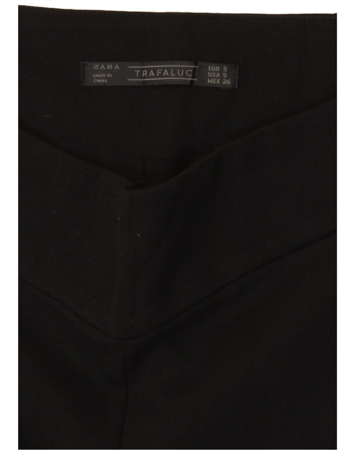 Pantaloni caldi pentru femei cu talie înaltă Zara Mici W26 Negri