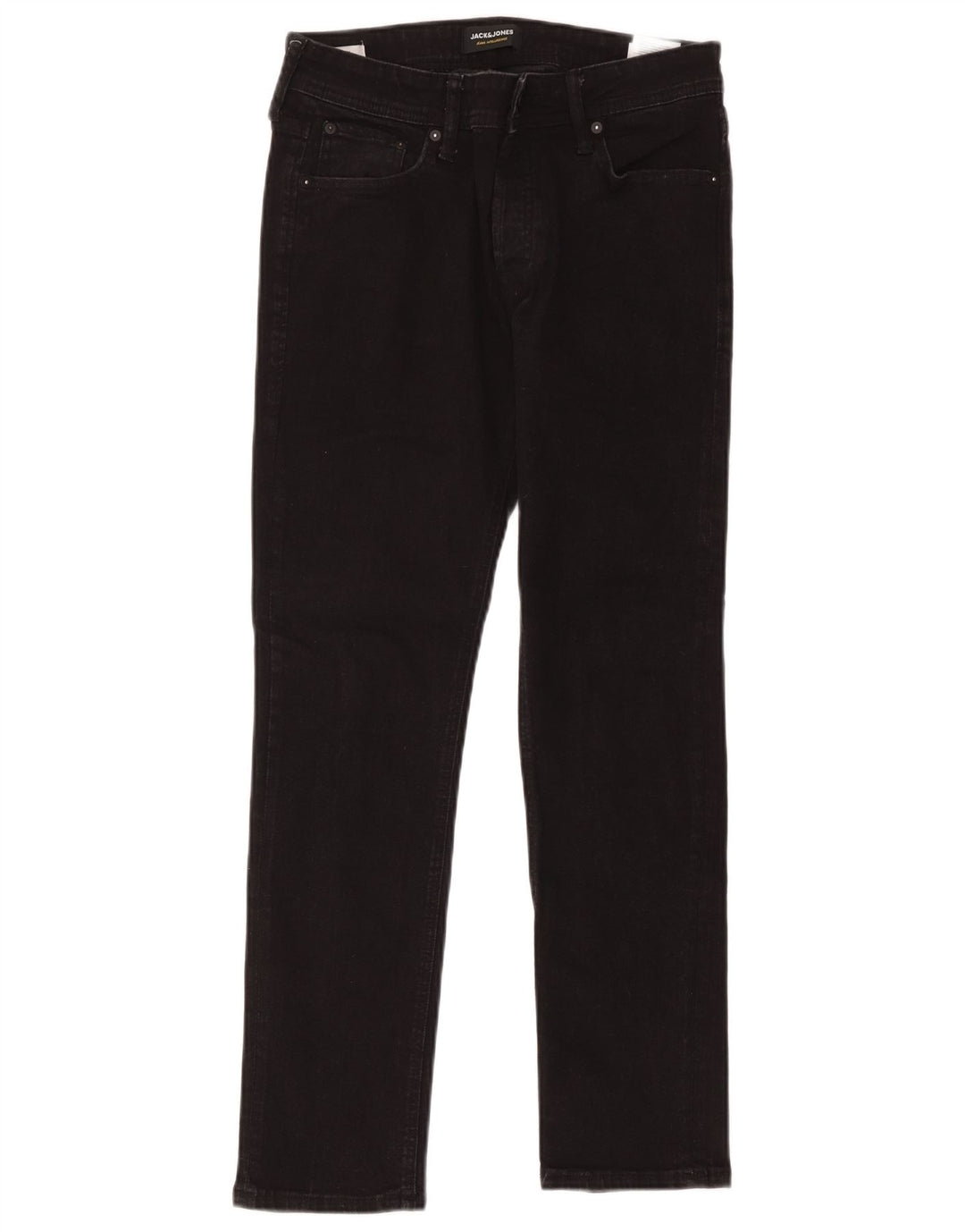 Blugi slim pentru bărbați Jack & Jones W31 L30 bumbac negru