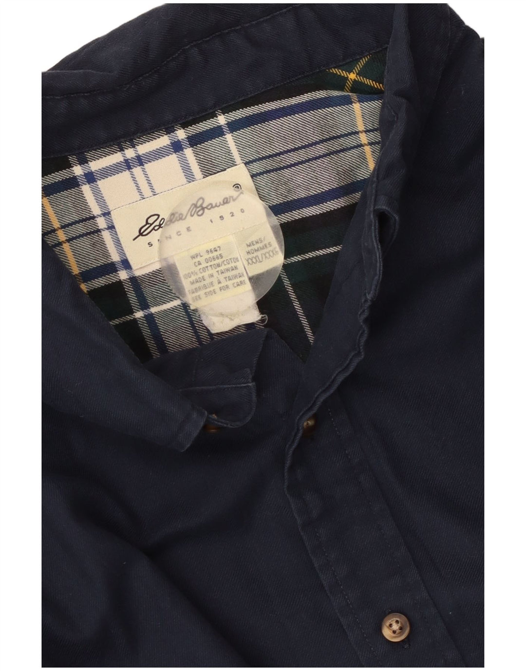 Cămașă pentru bărbați Eddie Bauer 3XL bumbac bleumarin