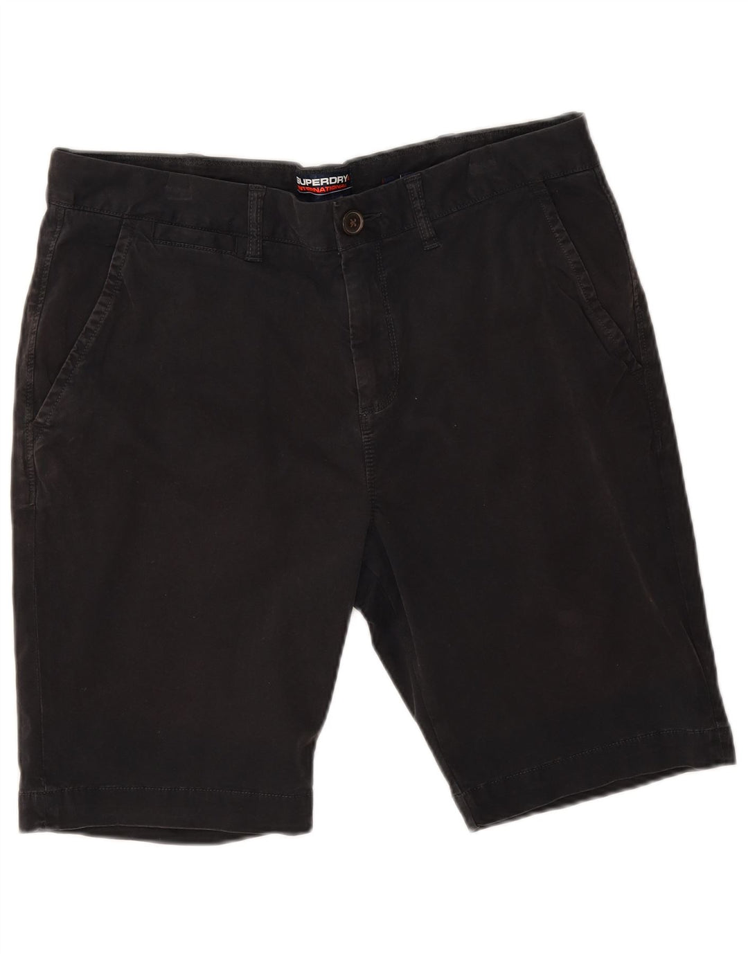Pantaloni scurți chino pentru bărbați Superdry W34, bumbac negru mare