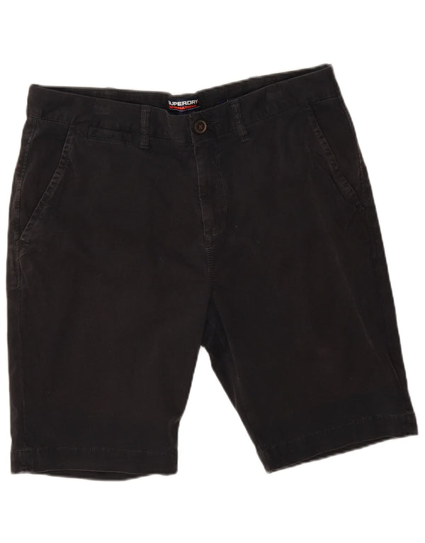 Pantaloni scurți chino pentru bărbați Superdry W34, bumbac negru mare