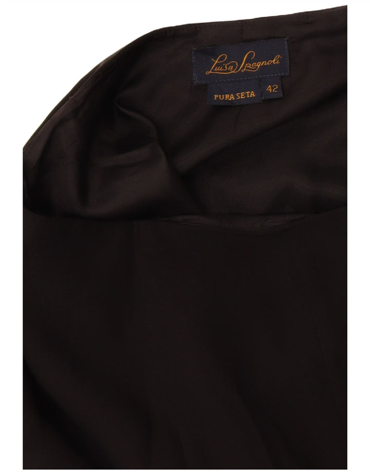 Fusta Trompeta Femei Luisa Spagnoli IT 42 Medium W28 Mătase Neagră