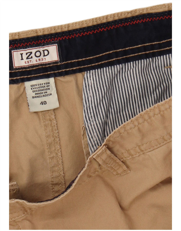 Pantaloni scurți cargo pentru bărbați Izod W40 XL, bumbac bej