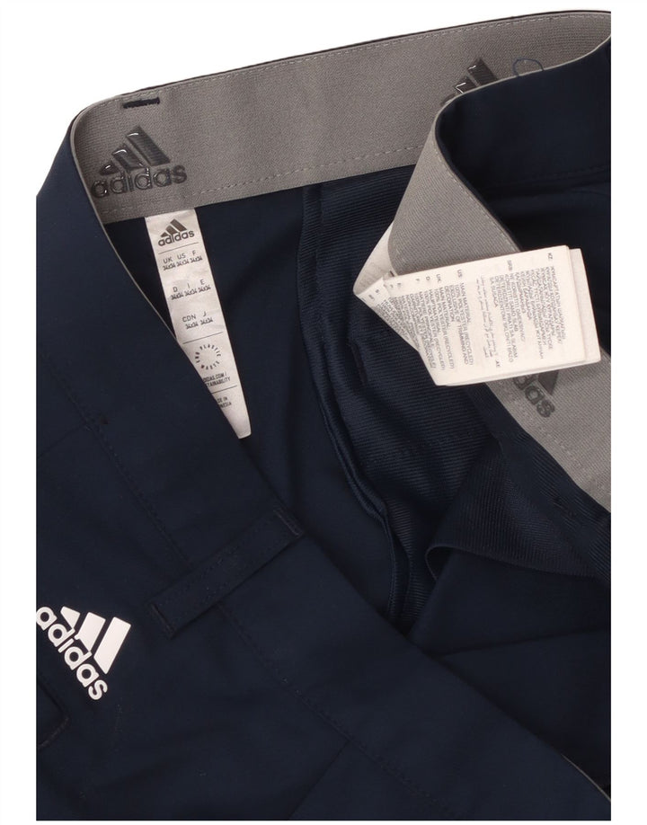 Pantaloni chino subțiri pentru bărbați Adidas W34 L34 poliester bleumarin