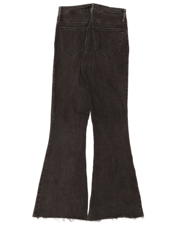 Blugi evazați Hollister pentru femei cu talie înaltă W27 L31 bumbac negru