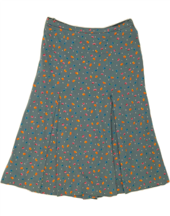LUISA SPAGNOLI Womens Regular Fit A-Line Skirt W30 Medium  Blue Floral Vintage Luisa Spagnoli and Second-Hand Luisa Spagnoli from Messina Hembry 