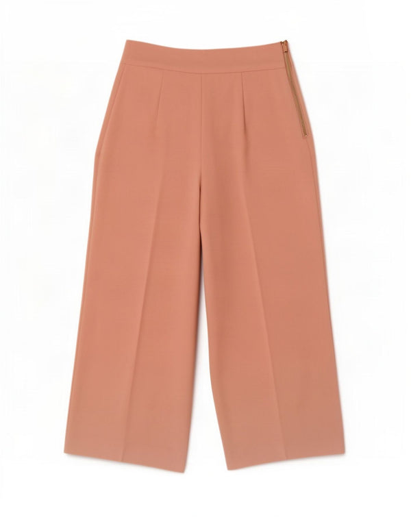 Pantaloni casual pentru femei cu talie înaltă Zara XS W24 L25 roz