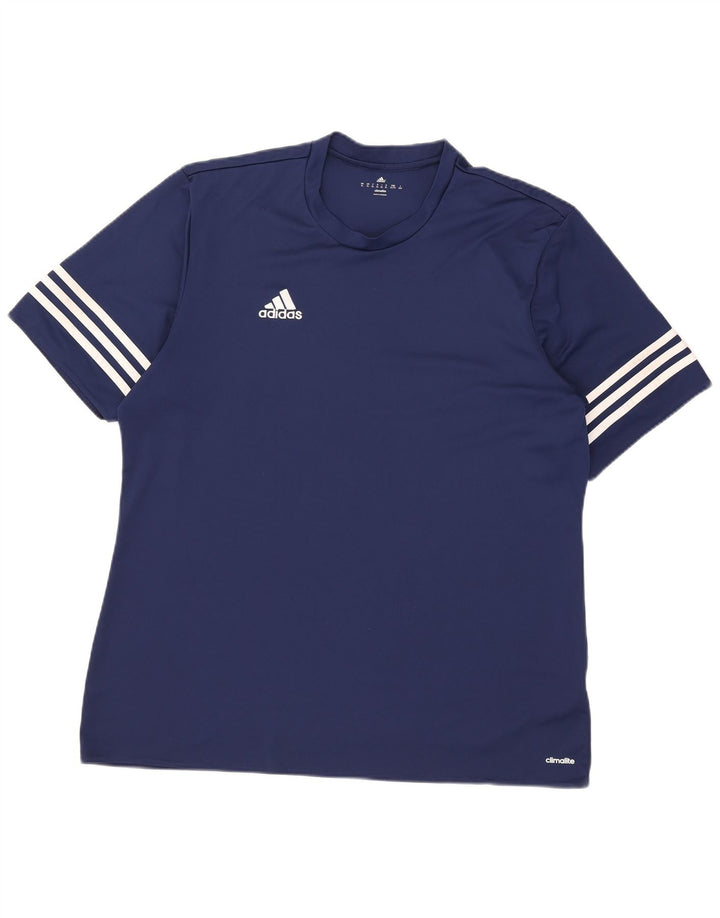 Tricou Adidas Climalite pentru bărbați Top XL Bleumarin Poliester
