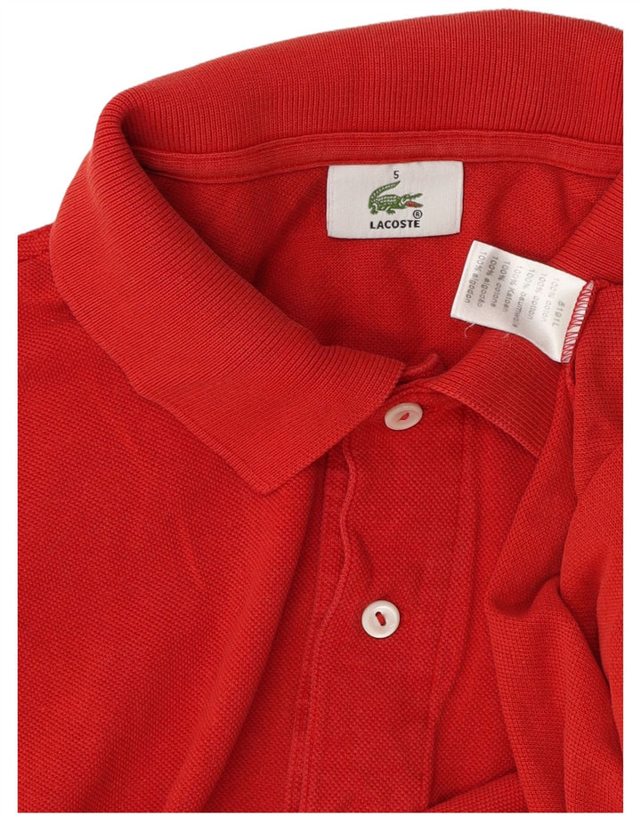 Tricou polo Lacoste pentru bărbați mărimea 5 mare bumbac roșu