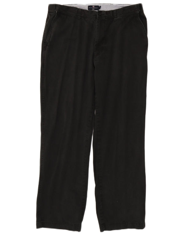 Marks & Spencer Pantaloni Chino Drepți Blue Harbour pentru bărbați L38 L30 Negru