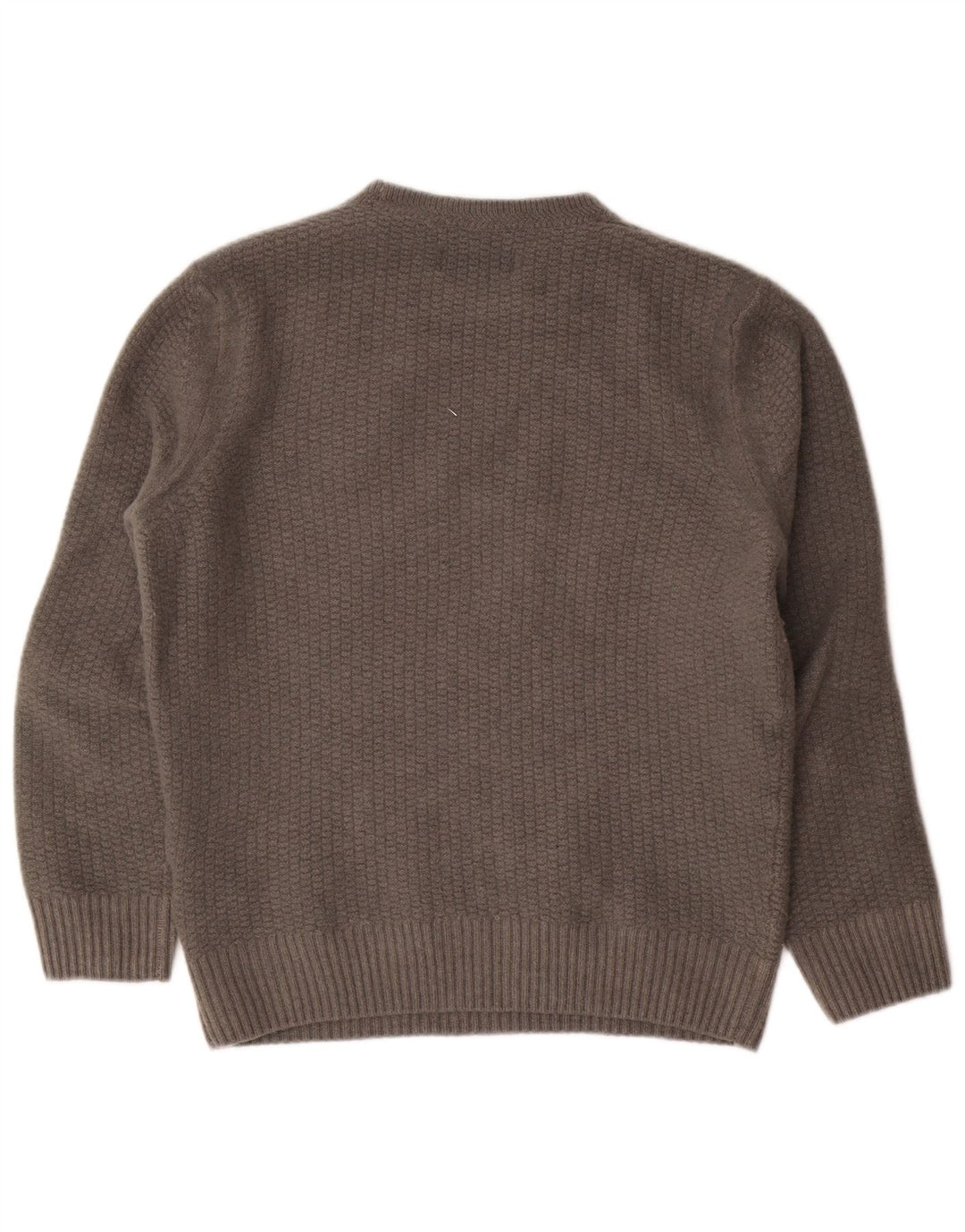 Pulover Barbour pentru băieți cu gât roșu, 11-12 ani, lână, gri mediu