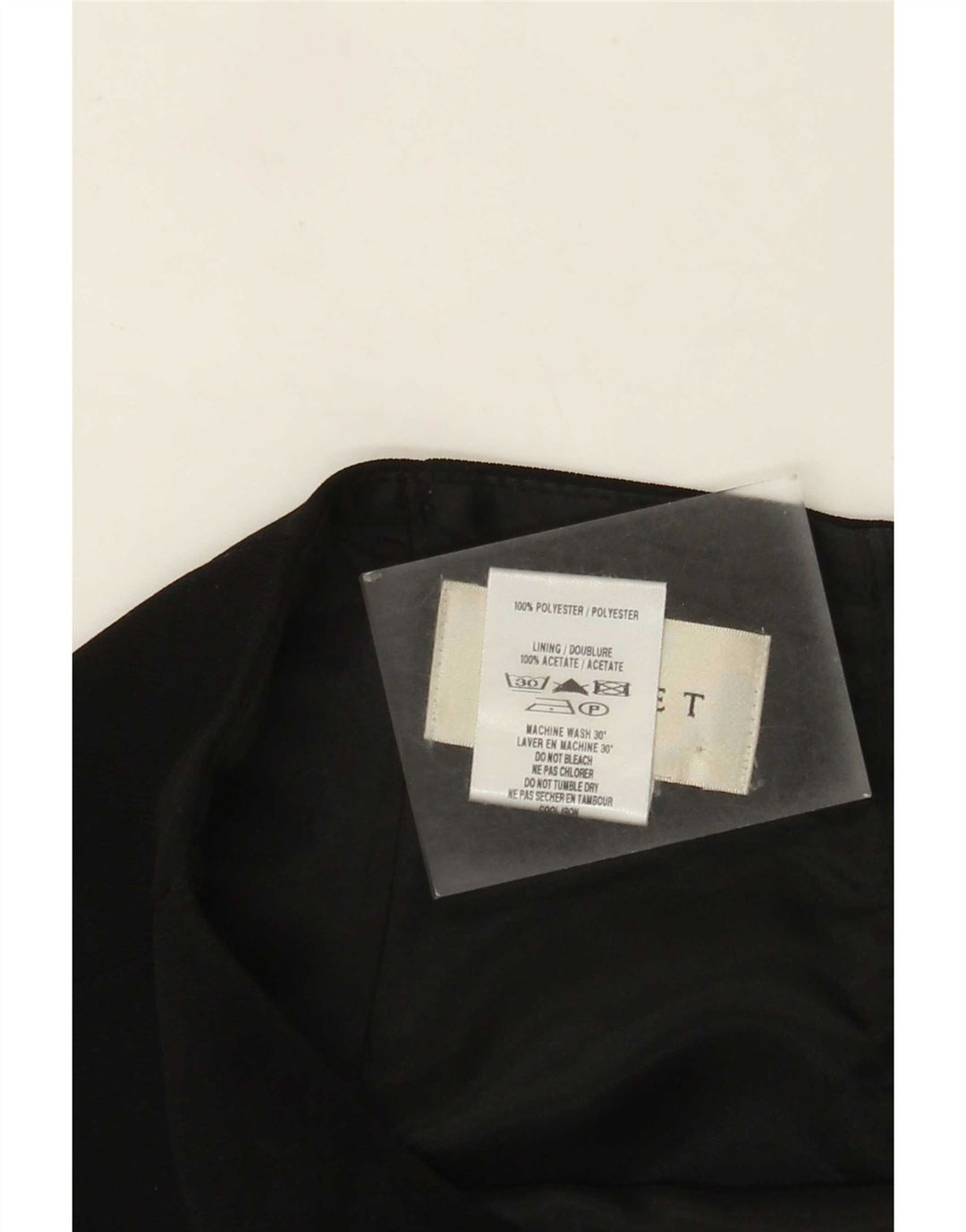 Fusta creion pentru femei Minuet UK 14 Large W32 Poliester negru