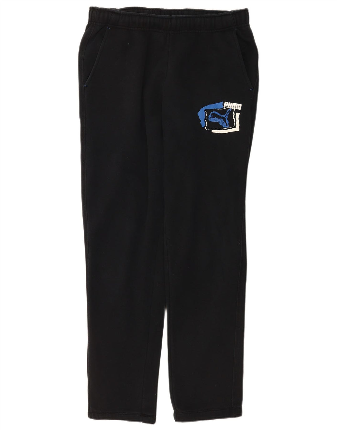 Pantaloni de trening Puma Graphic pentru bărbați, mici, negri