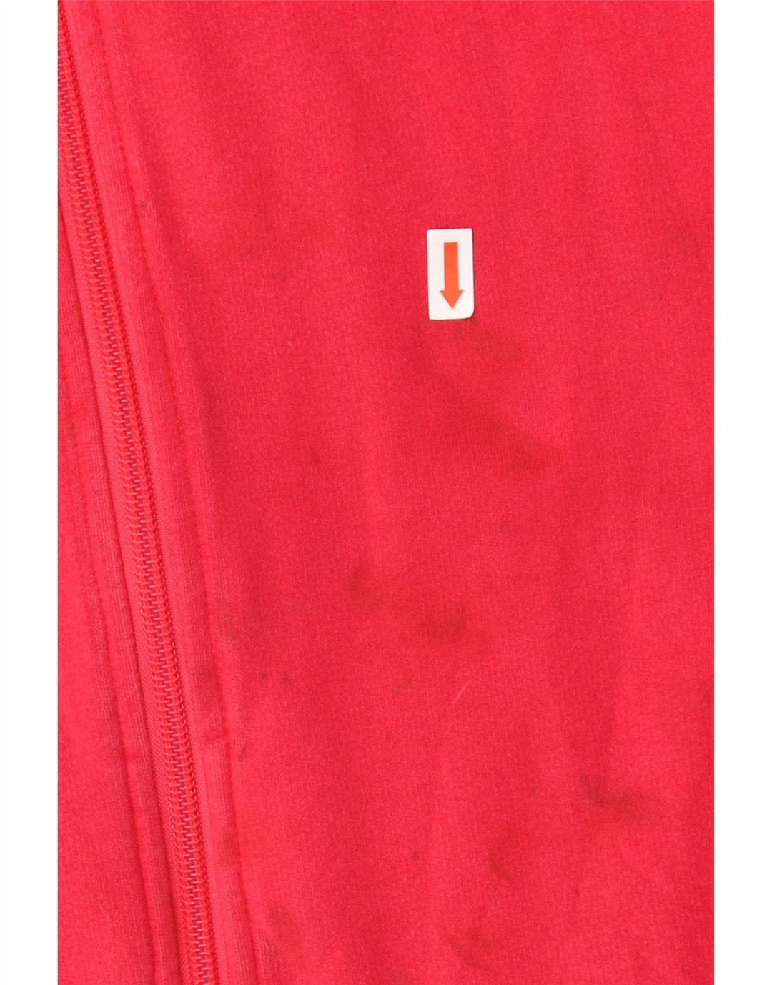 Jachetă de trening pentru femei ADIDAS UK 12, bumbac roșu mediu