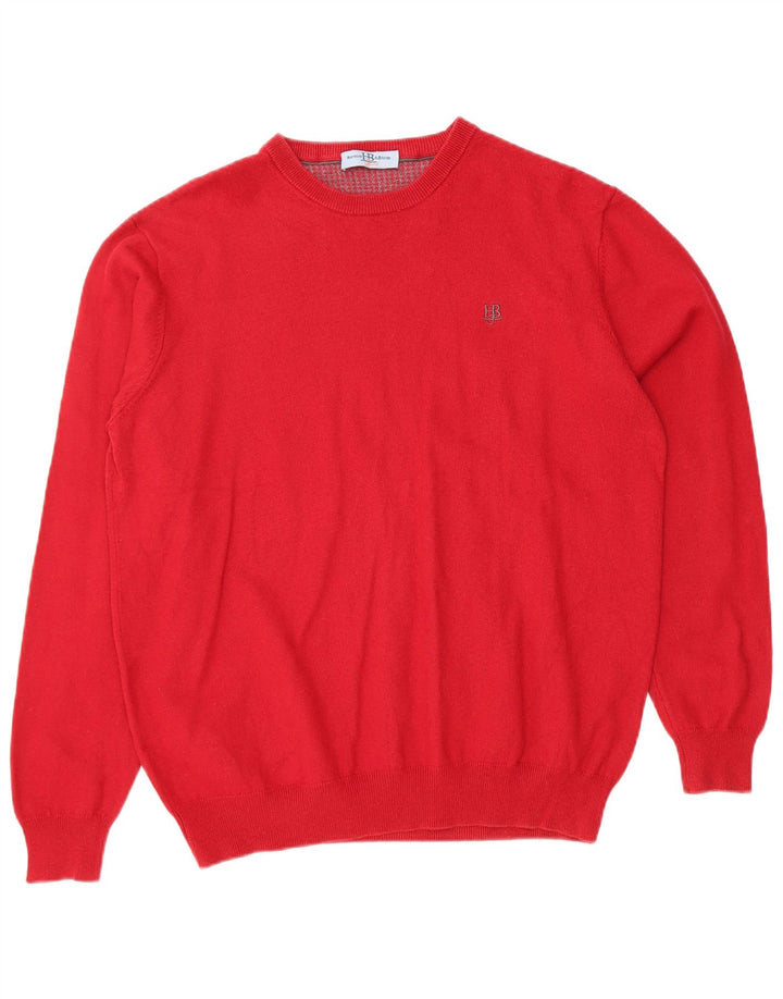 HARMONT & BLAINE Pulover pentru femeie cu gât de barcă, UK 18 XL, bumbac roșu