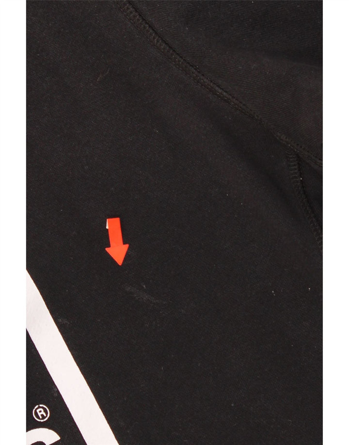 Hanorac grafic pentru bărbați Adidas Jumper mare, negru, bumbac