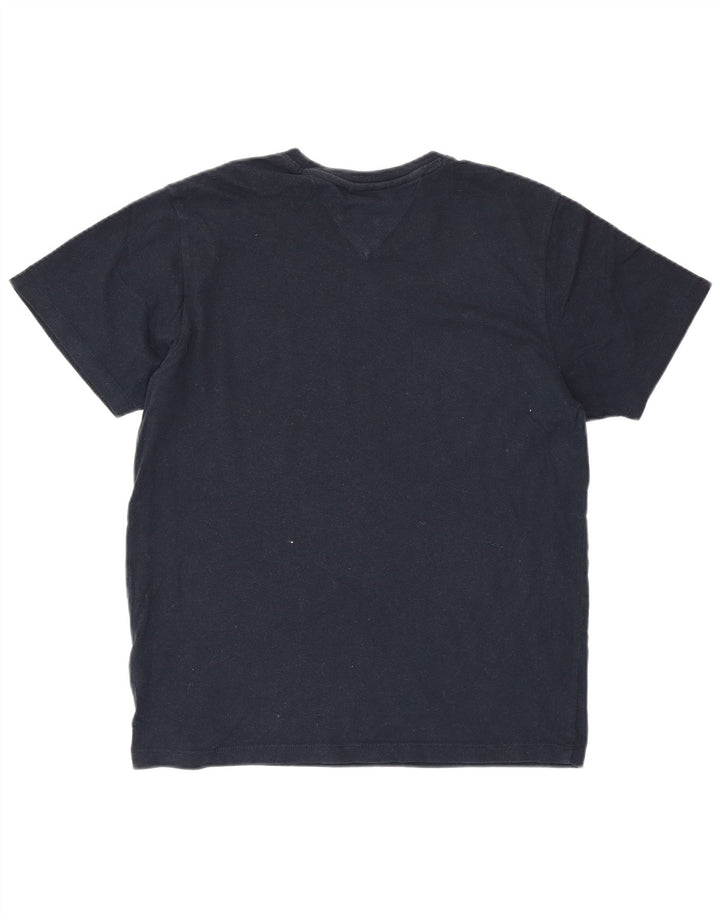 TOMMY HILFIGER Tricou cu grafic pentru femei Top UK 14 Medium Bleumarin Bumbac