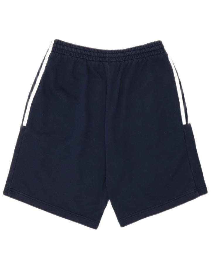Pantaloni scurți sport Adidas pentru bărbați, bumbac mediu, albastru bleumarin