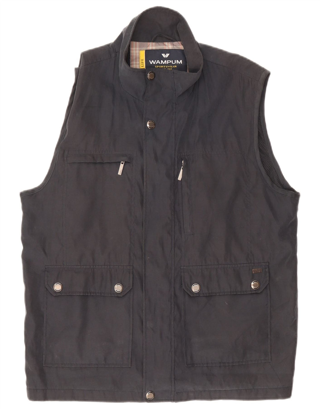 Gilet Wampum pentru bărbați, UK 42 XL, poliester negru