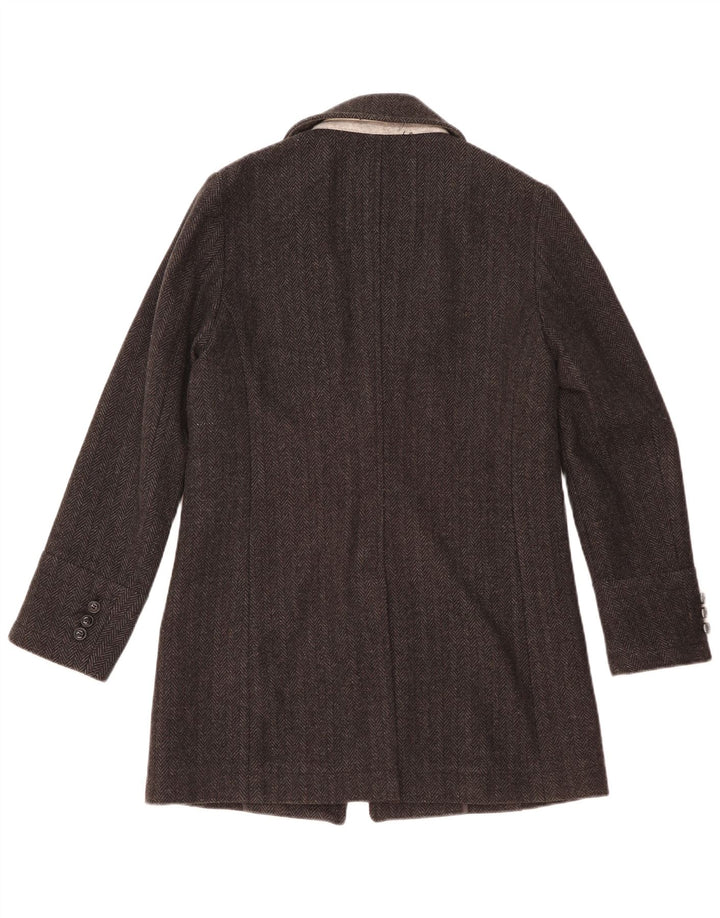 Pardesiu pentru bărbați Superdry XS, lână gri Herringbone