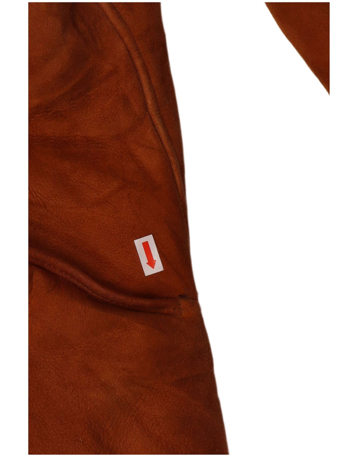 Palton din shearling vintage pentru femei IT 44 Medium Beige Shearling Classic