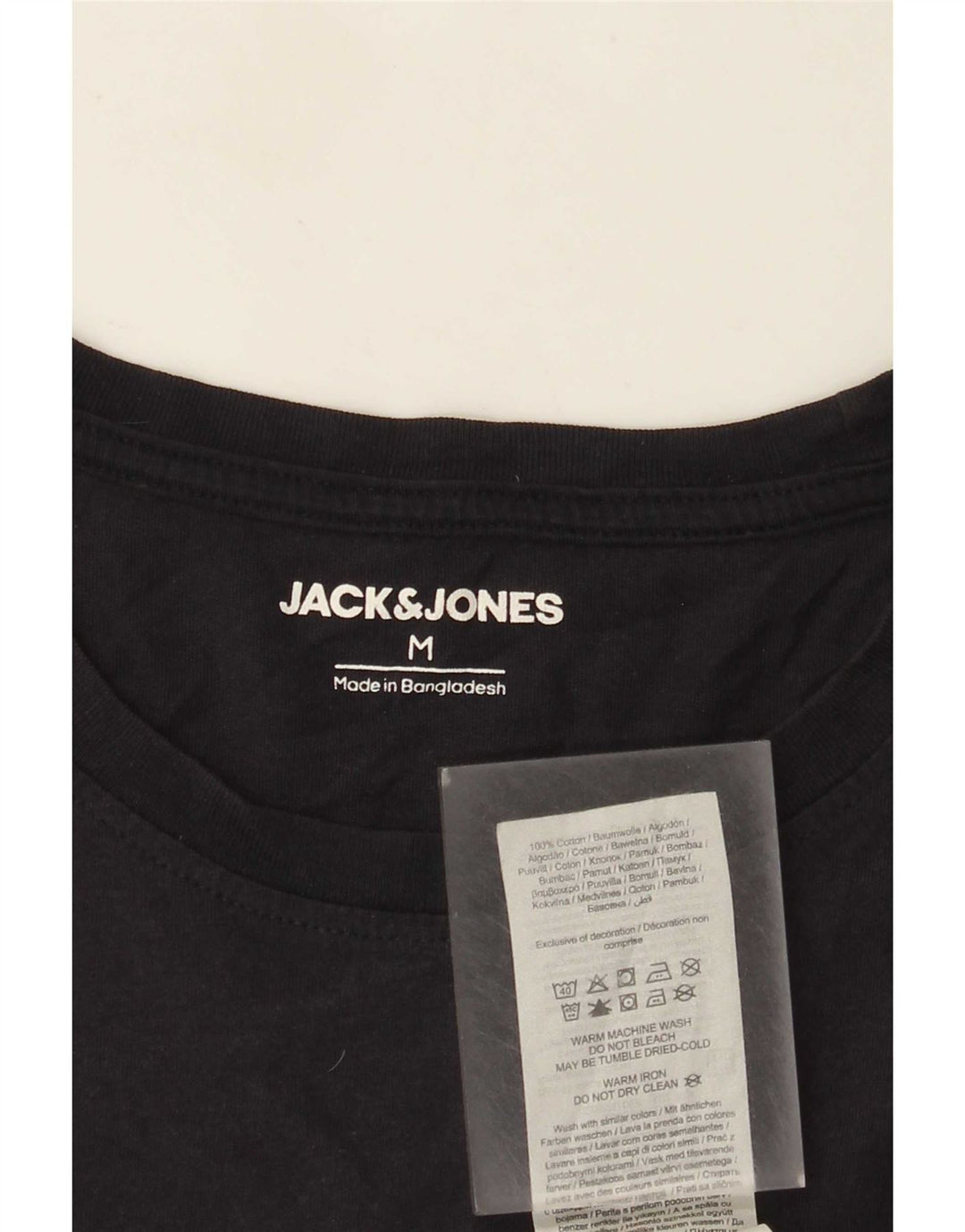 Tricou cu grafic Jack & Jones pentru bărbați Top mediu din bumbac bleumarin