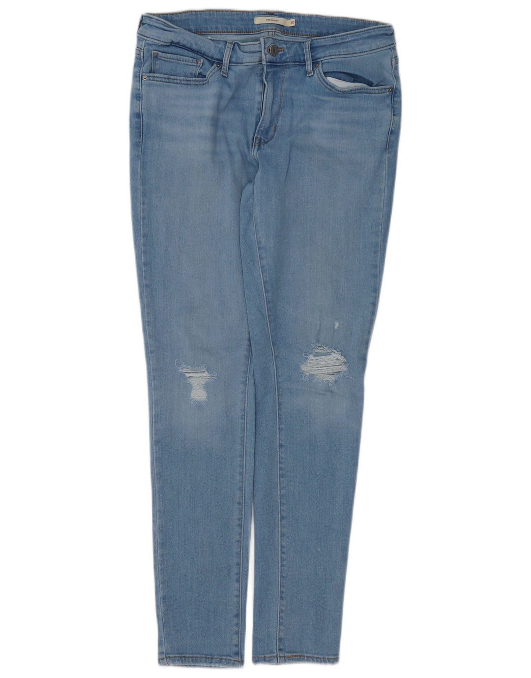 Blugi skinny 711 distressed pentru femei LEVI'S L30 L30 bumbac albastru