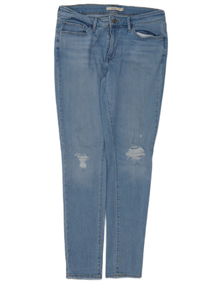 Blugi skinny 711 distressed pentru femei LEVI'S L30 L30 bumbac albastru