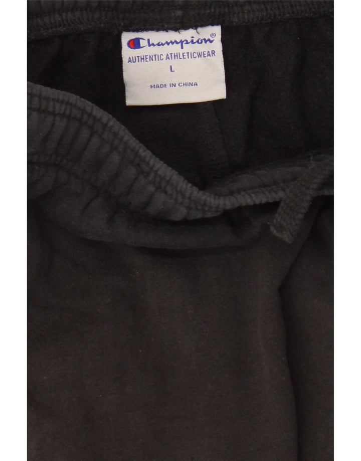 Pantaloni de trening grafic pentru bărbați Champion, mari, negru, bumbac