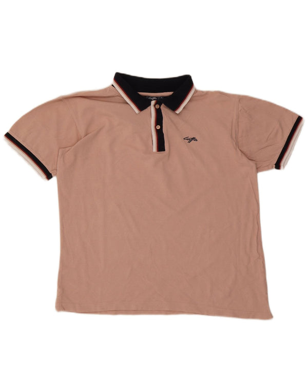 Tricou polo rugby pentru bărbați Lotto, bumbac roz mare