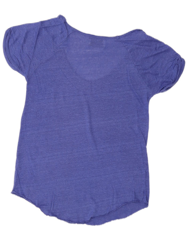 Tricou pentru femei Zara UK 14 Medium Blue Flecked