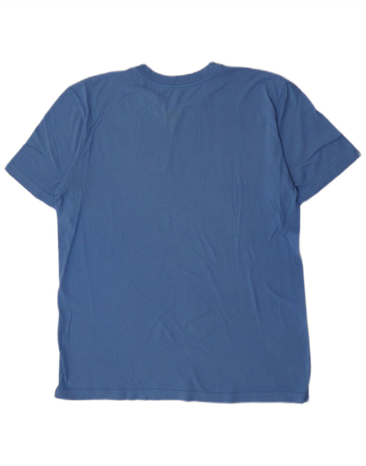 Tricou grafic Nike pentru bărbați, cu tăiere standard, top, bumbac albastru mediu