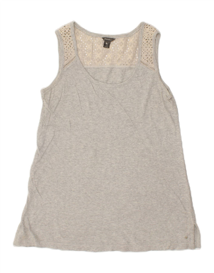 EDDIE BAUER Womens Sleeveless Blouse Top UK 8 Small Grey Vintage Eddie Bauer and Second-Hand Eddie Bauer from Messina Hembry 