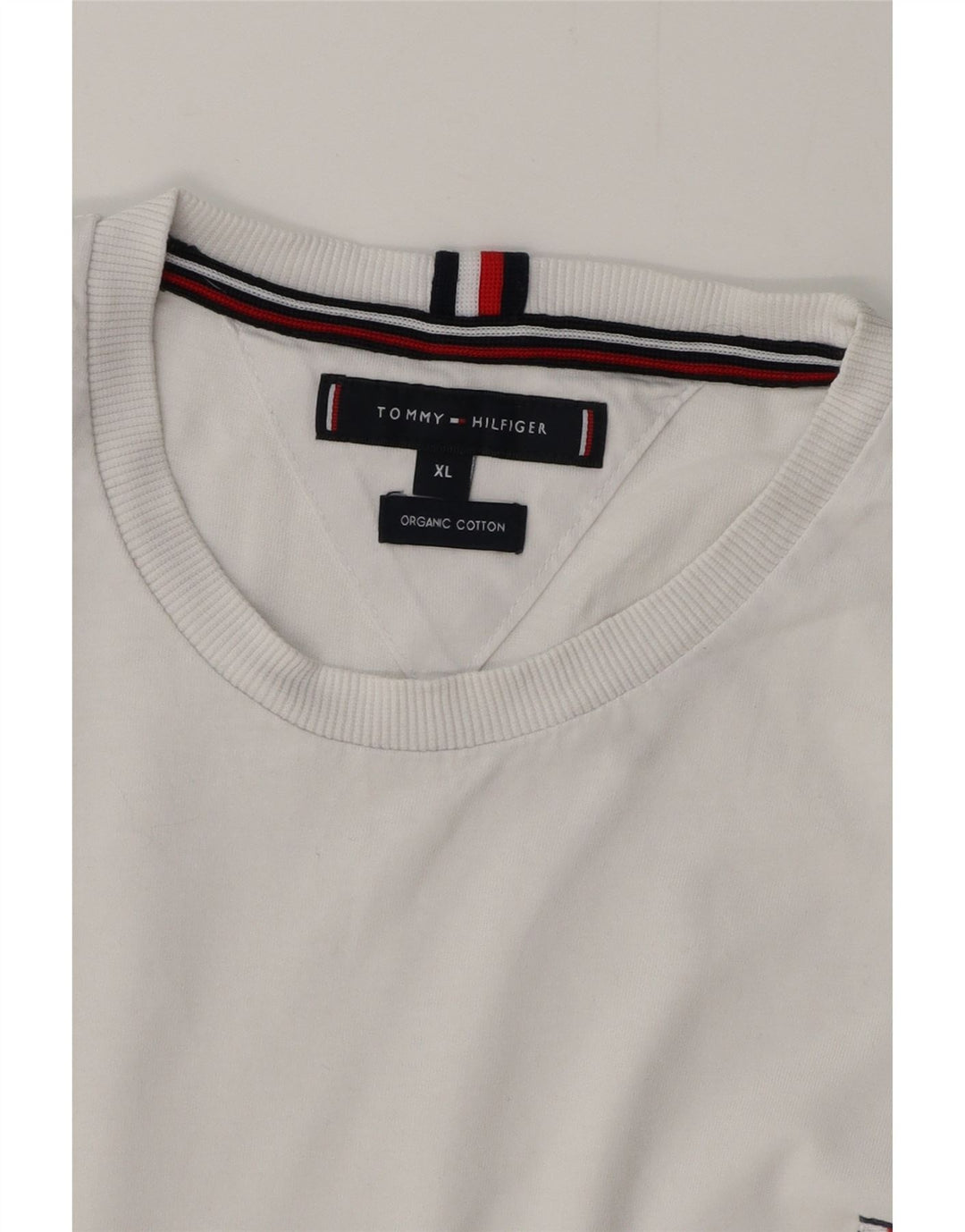 TOMMY HILFIGER Tricou pentru femei Top UK 18 XL Bumbac alb