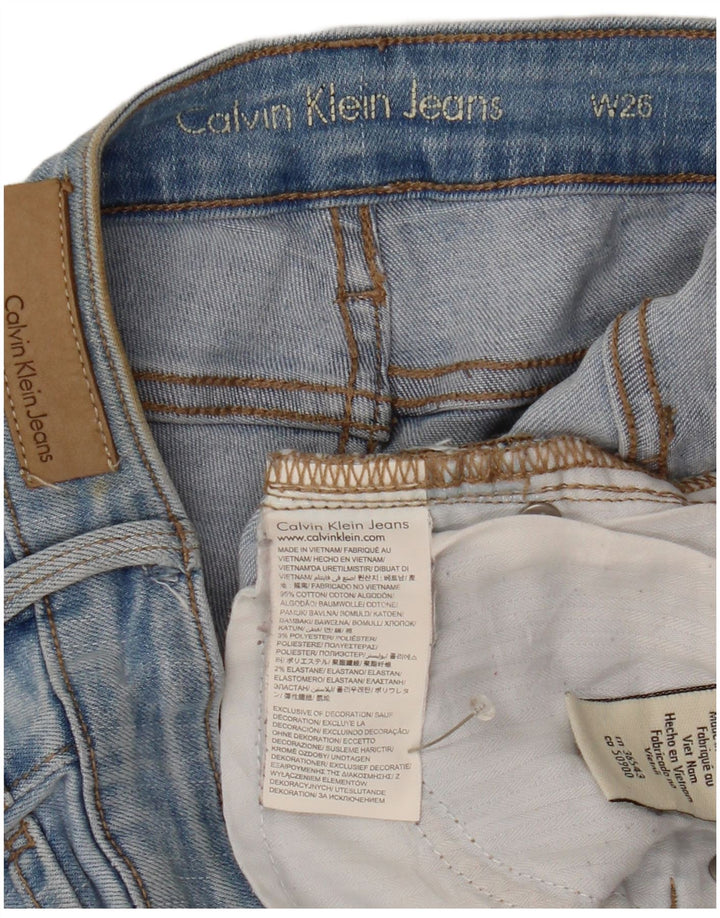 Pantaloni scurți din denim CALVIN KLEIN W26 Small Blue Bumbac