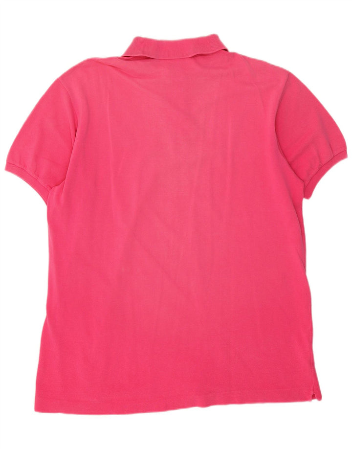 Tricou polo Lacoste pentru bărbați, bumbac roz mare