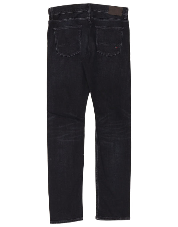 Blugi drepti pentru bărbați Tommy Hilfiger W30 L32 Bumbac bleumarin