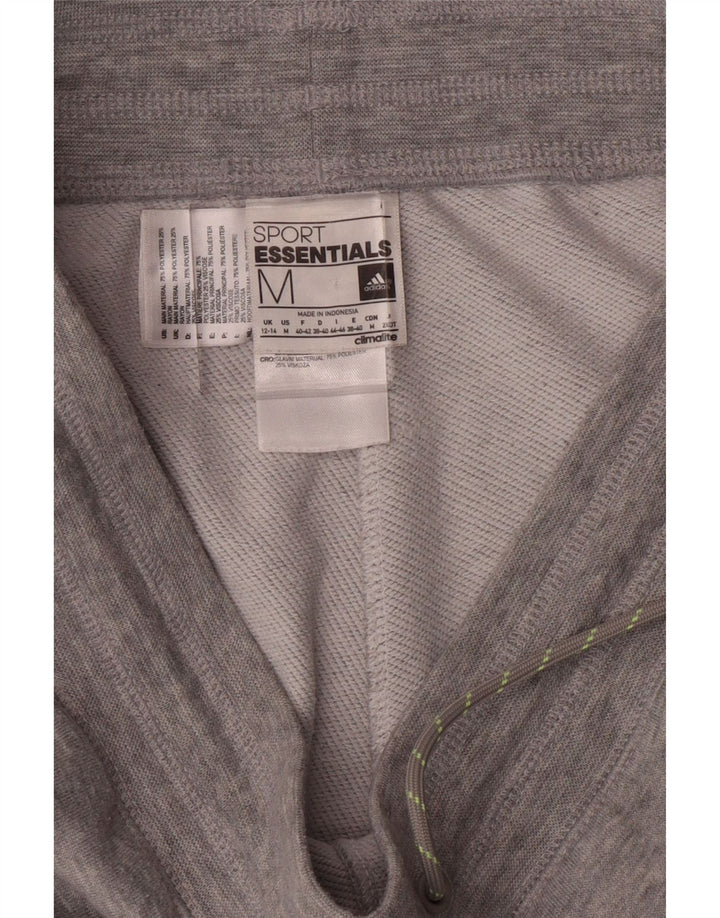 Pantaloni scurți sport Bermude Adidas pentru femei UK 12/14 Medium Gri Poliester