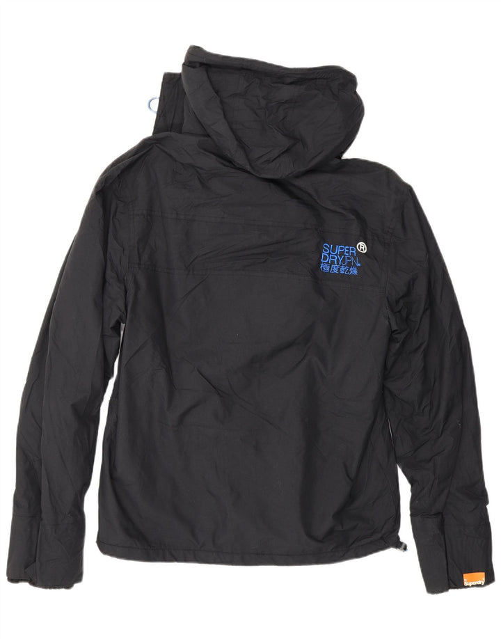 Jachetă Windbreaker cu glugă pentru femei SUPERDRY UK 14 Medium Black