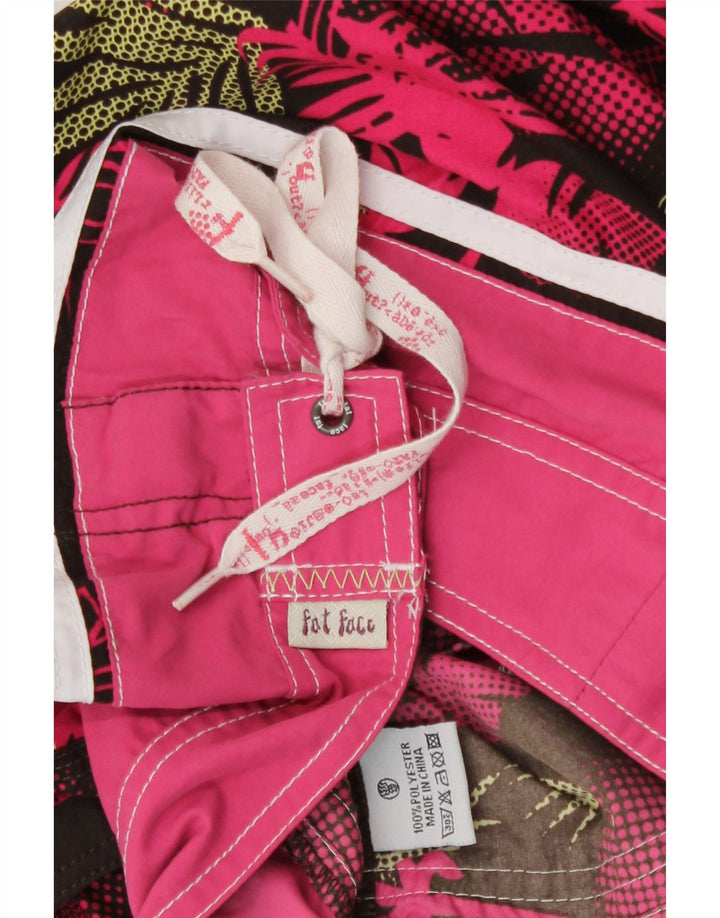 Pantaloni scurți de înot pentru bărbați Fat Face Medium L32 L12 Roz Floral Poliester Plajă