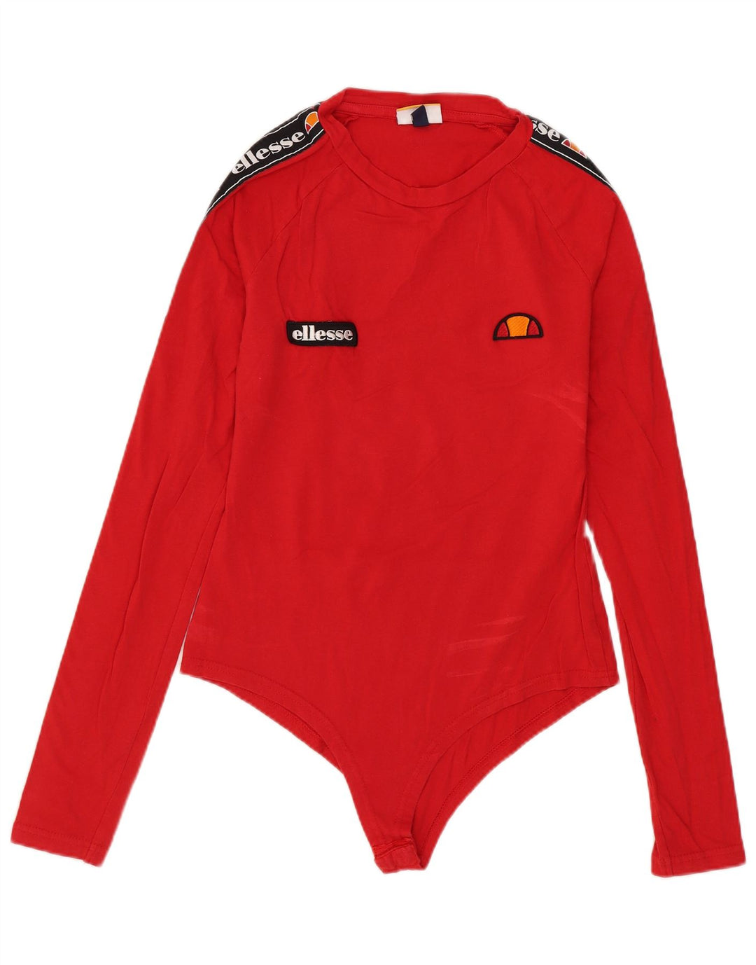 Body cu grafic pentru femei Ellesse UK 10 mic, roșu, bumbac color bloc