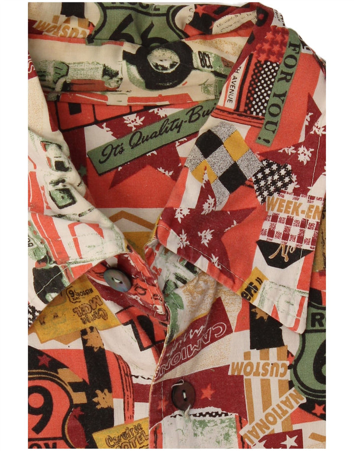 Cămașă pentru bărbați VINTAGE cu model abstract 2XL, multicoloră