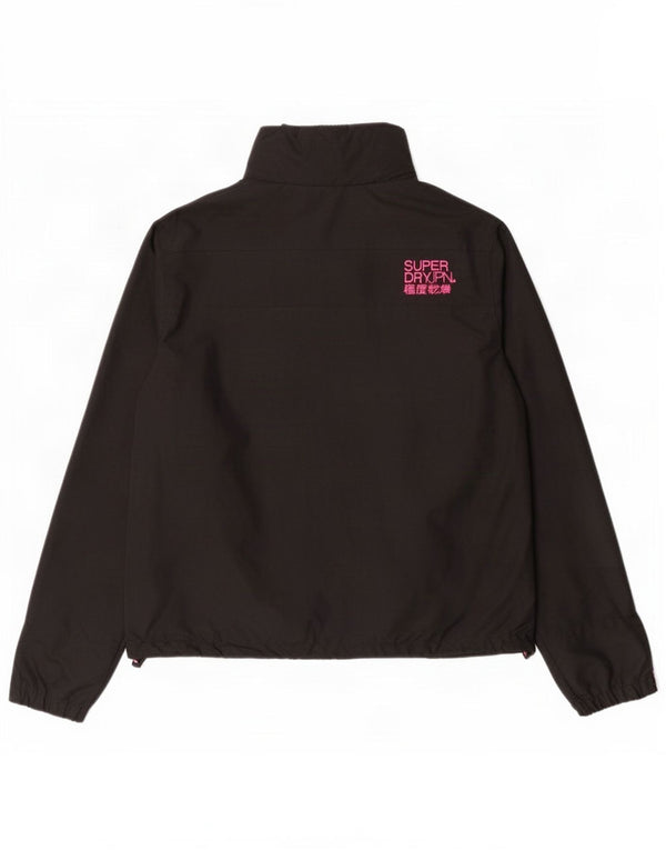 Jachetă de ploaie The Windcheater Superdry pentru femei UK 18 XL Nylon negru