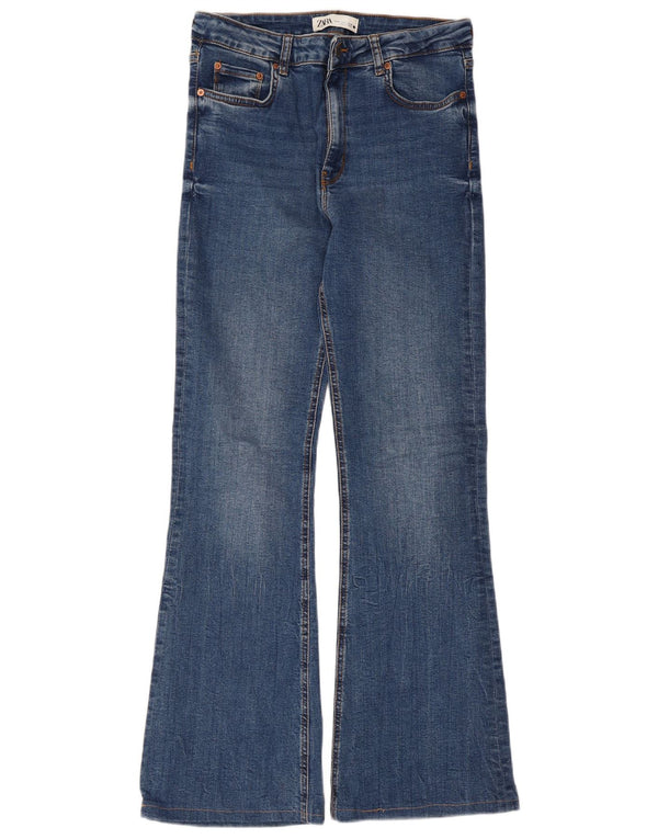 Blugi evazați pentru femei Zara EU 40 Medium W30 L30 Albastru