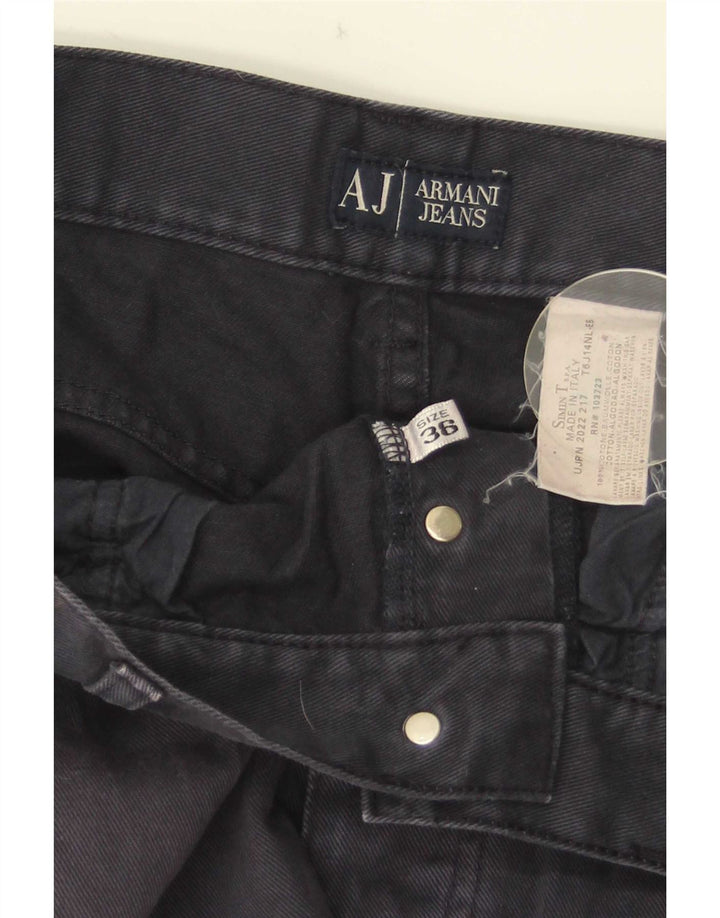 Blugi drepti pentru bărbați Armani W36 L28 Bumbac bleumarin