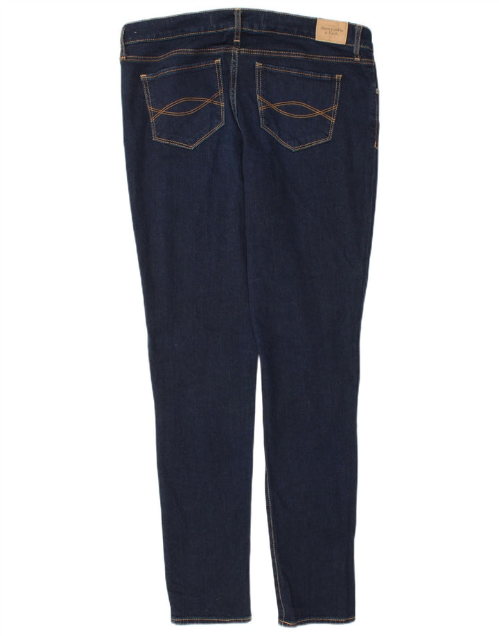 ABERCROMBIE & FITCH Blugi skinny pentru femei US 12 Large W31 L31 Bleumarin