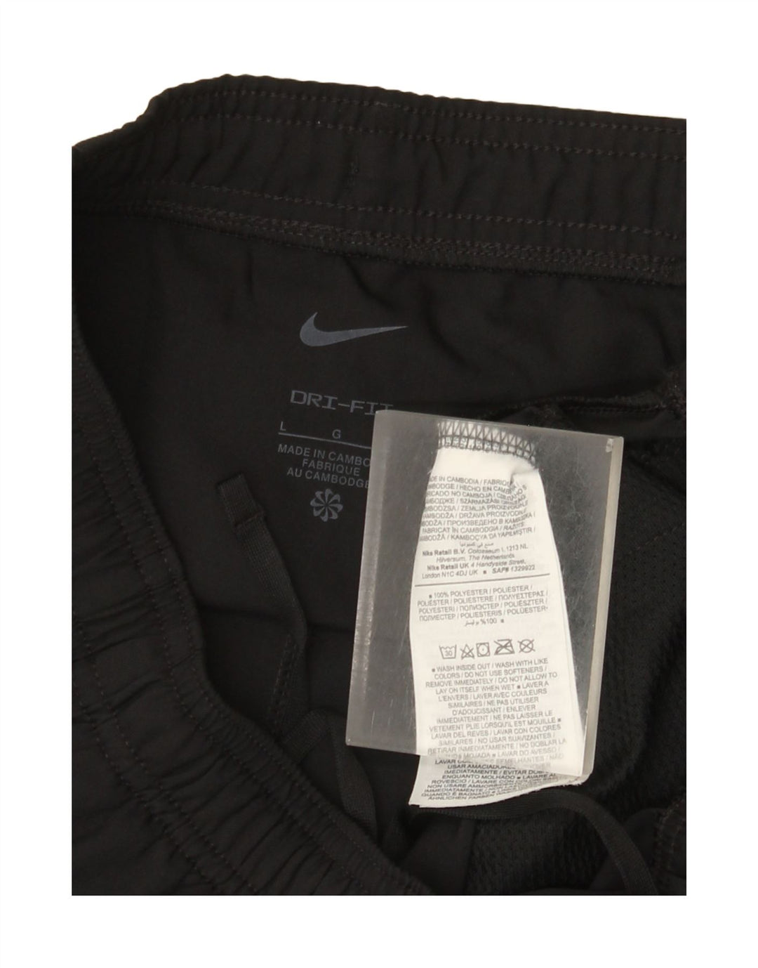 Pantaloni de trening Nike Dri Fit pentru femei UK 16 Poliester negru mare