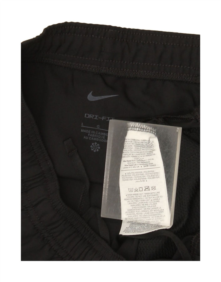 Pantaloni de trening Nike Dri Fit pentru femei UK 16 Poliester negru mare